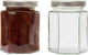 Jam Jars Glass Jars with Lid & Labels - 280ml / 9oz Hexagonal Storage Glass Jars | Airtight Jar for Kitchen- 6 Set