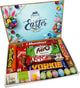 Happy Easter Chocolate Gift Box with Full Size Chocolate Bars Bunny and Easter Eggs