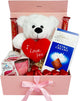 Valentine's Day Gift Hamper for Her with Teddy Bear Scented Candle and Chocolates