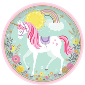 Magical Unicorn Party Supplies For Baby Shower Birthday - Serves 16 Guests Plate Cup Napkin