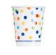 Rainbow Polka Dot Party Supplies Happy Birthday Tableware Set- Rainbow Themed Party Decorations Serves 16 People