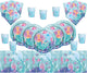 Magical Mermaid Party Tableware for Kids Birthday Party Decorations- Mermaid Tableware Girls Birthday Party